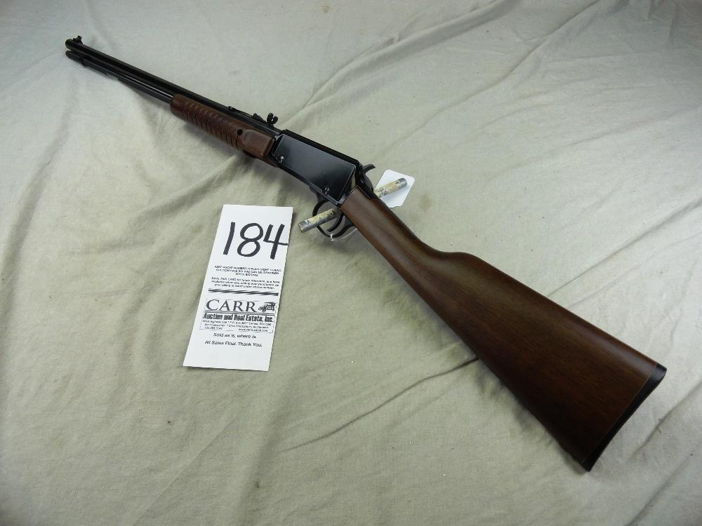 184. Henry Pump, 22 Mag, SN:P11014TM, Blue, Oct. Bbl., Unfired w/Box