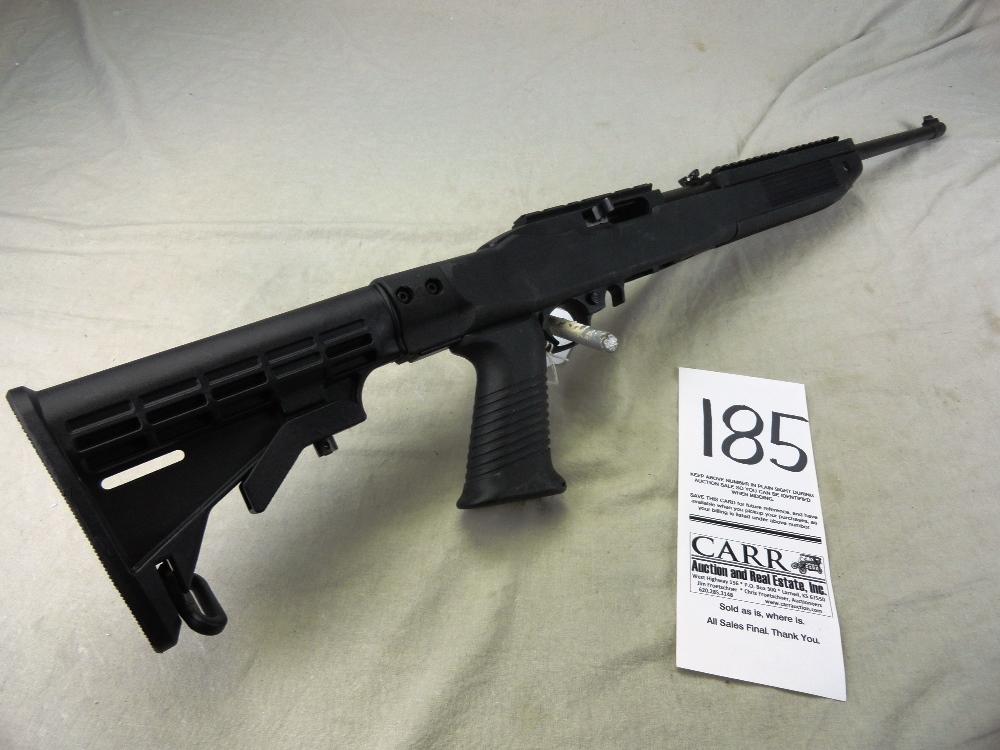 185. Ruger 10/22, Auto 22, SN:354-92512, Mod 01219, Retractable Stock Black Synthetic w/Box