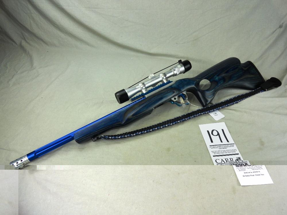 191. Ruger 10/22, Auto, 22-Cal., SN:235-98673, Tactical Solutions Blue Fluted Bbl., Blue Thumbhole L