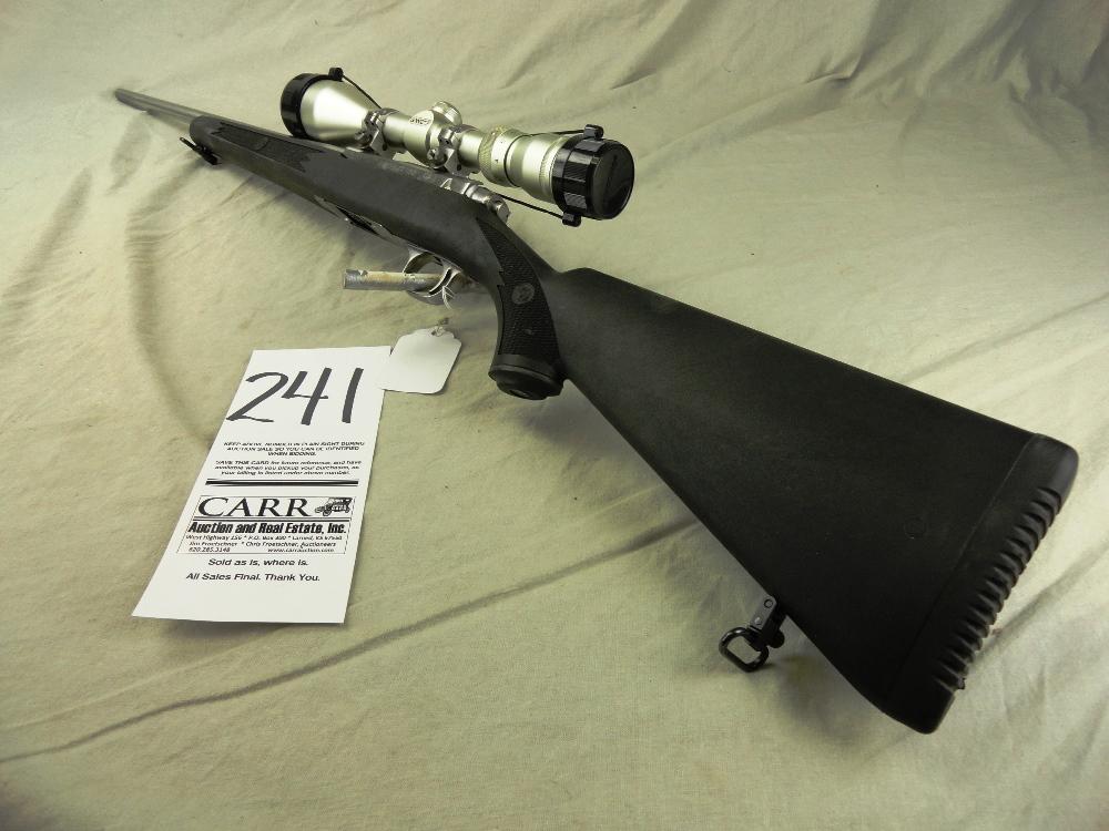 241. Ruger 77/22, Bolt, 22 Mag, SN:703-65774, SS Black Syn. Scope w/Box