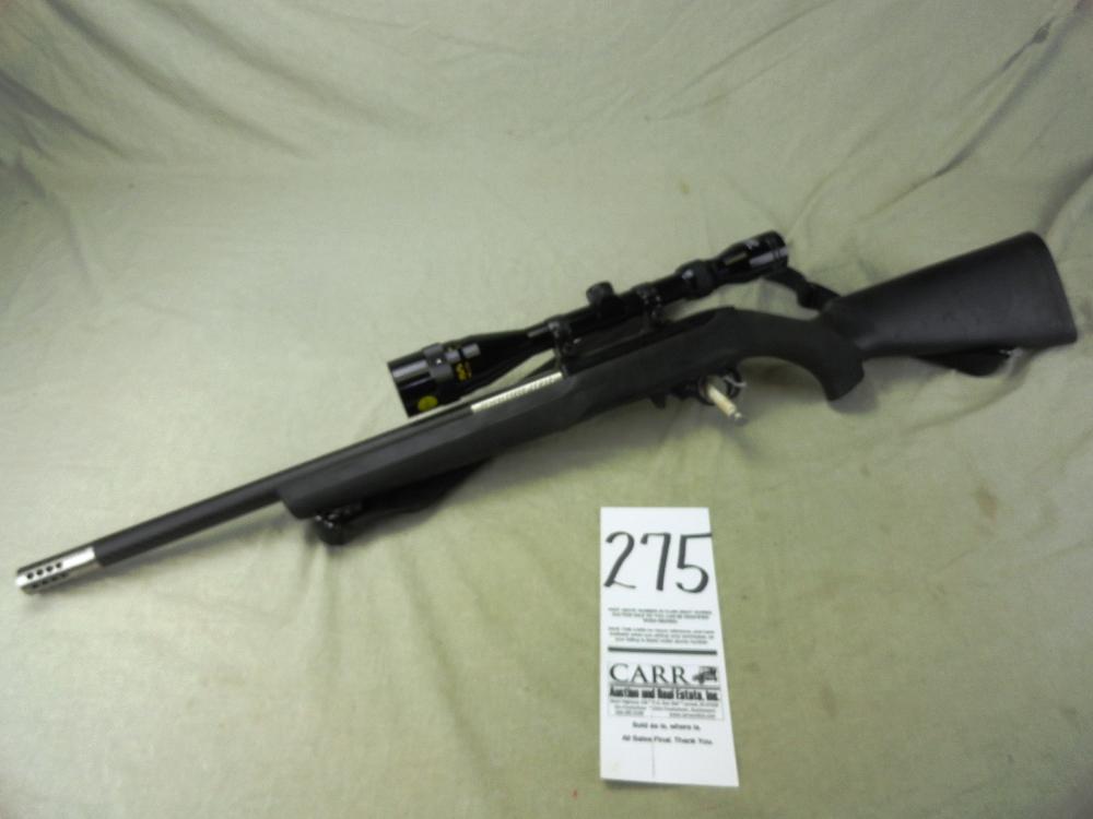 275. Ruger 10/22, Auto, 22 Mag, SN:290-24234, Volquartzen Compensated Bbl., Synthetic Stalk w/Scope