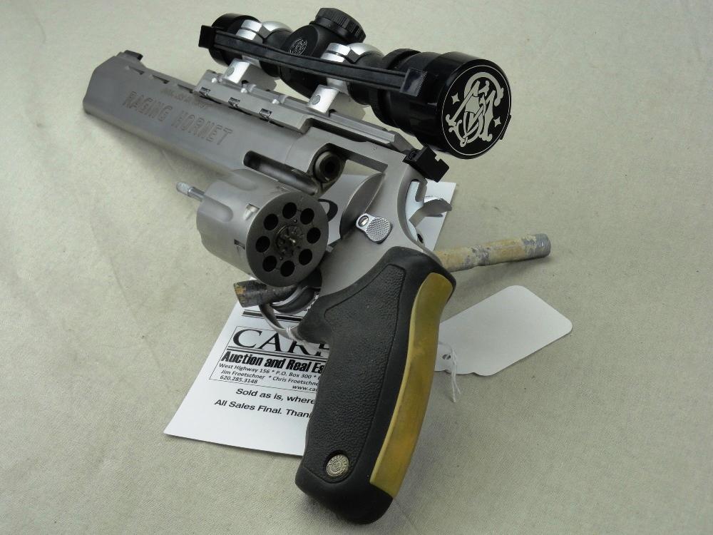 Taurus Raging Hornet, 22 Hornet, Stainless Steel, 10" Bbl., S&W 2x22 Scope, SN:389622H (HG)