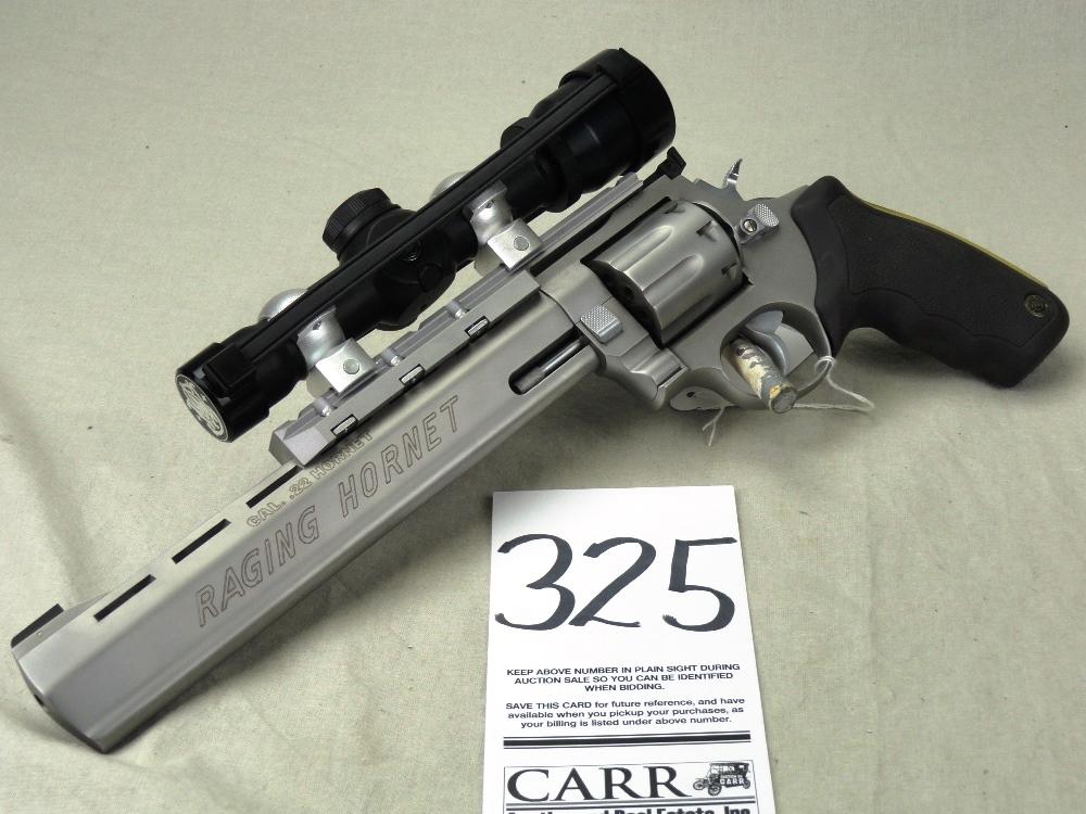 Taurus Raging Hornet, 22 Hornet, Stainless Steel, 10" Bbl., S&W 2x22 Scope, SN:389622H (HG)