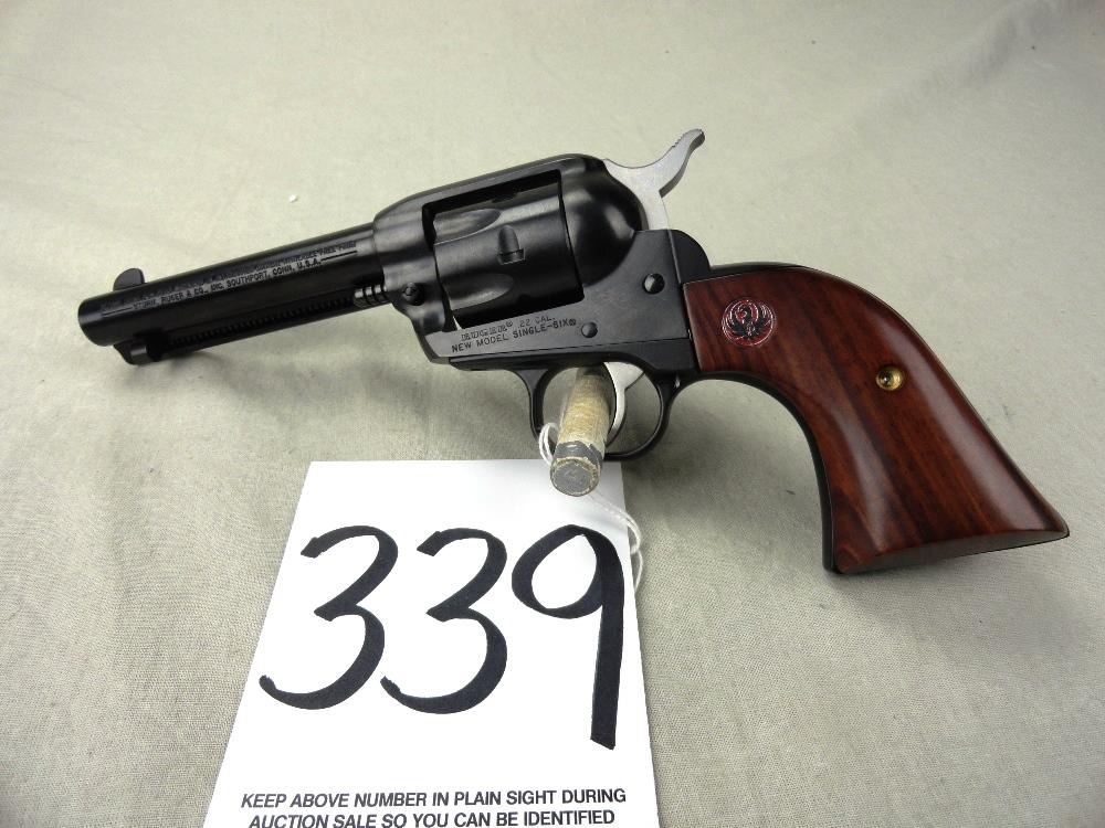 Ruger New Model Single Six (50-Yrs.), 22-Cal., 4 3/4" Bbl., SN:26843035 w/Box (HG)