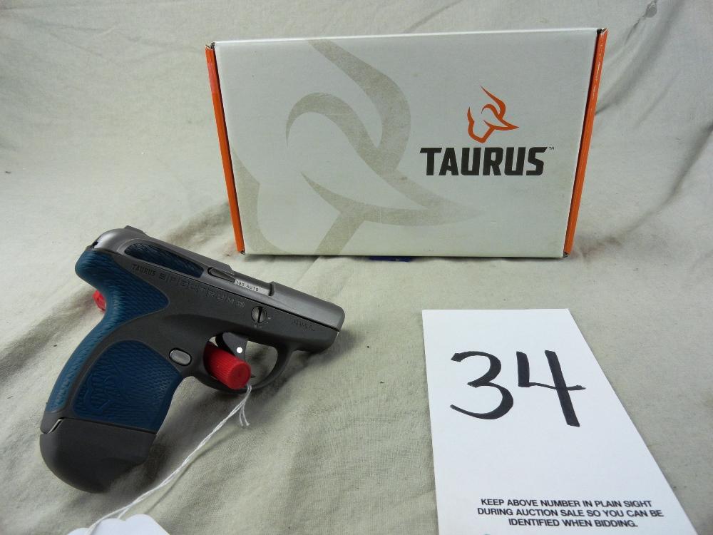 34. Taurus Spectrum Auto, 380-Cal., SN:1F062016, SS Gray/Blue w/Box (HG)