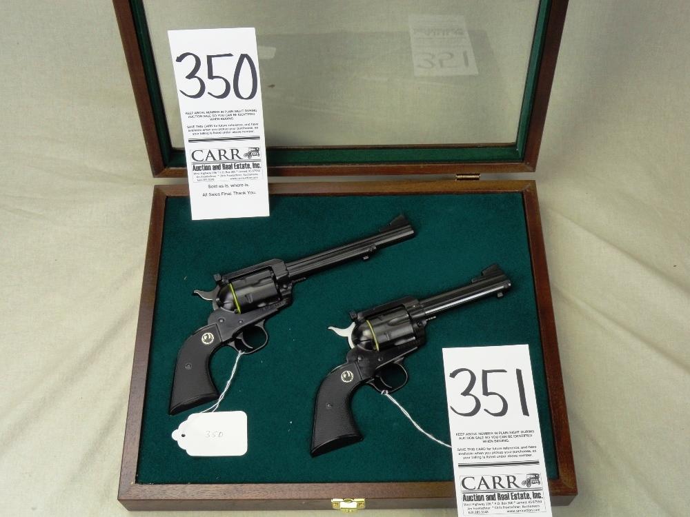 Ruger New Model Blackhawk 50th Anniversary Match Set with Display Case, 44-Mag & 357-Mag, SN:520-124