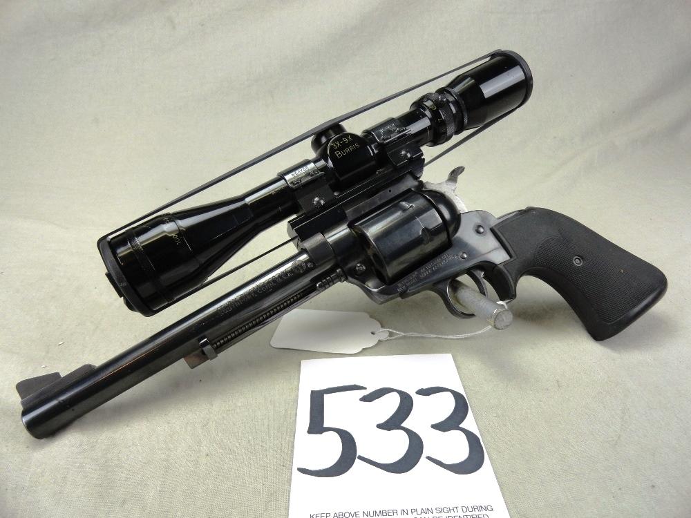 Ruger New Model Super Blackhawk, .44 Mag, 7 1/2" Bbl. w/3x9 Weaver Scope, SN:82-23617 (HG)