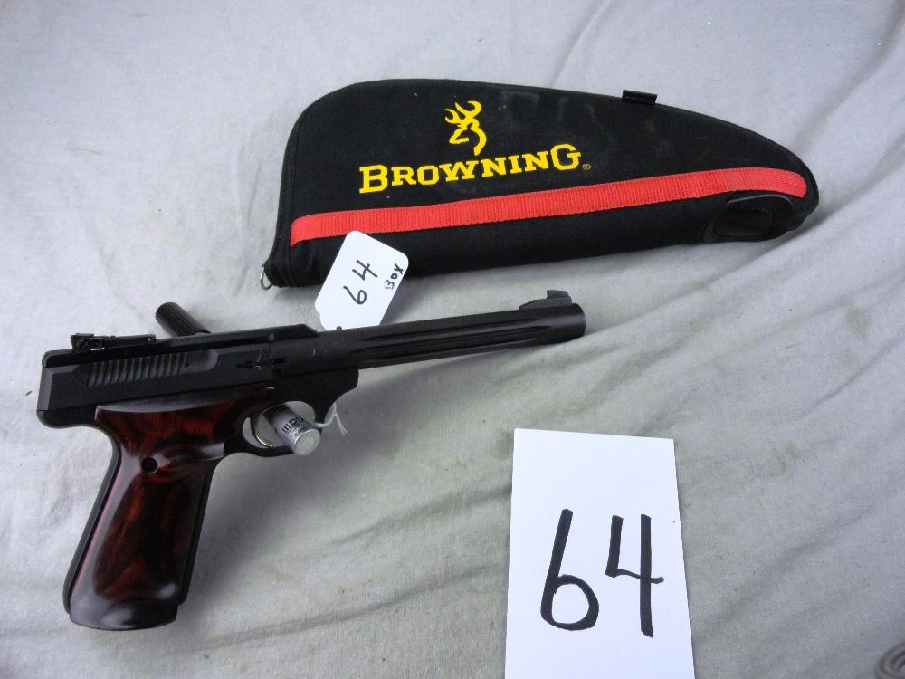 64. Browning Buckmark Auto, 22-Cal., SN:655NT32650, Fluted Bbl. w/Box (HG)