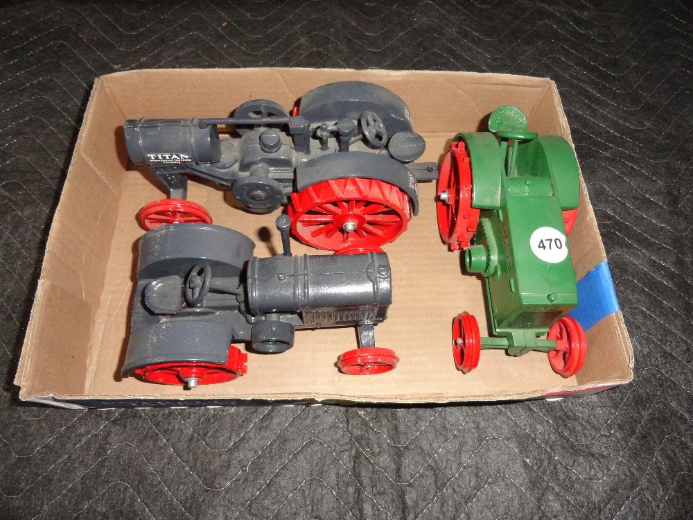 (3) Cast Tractors (all)
