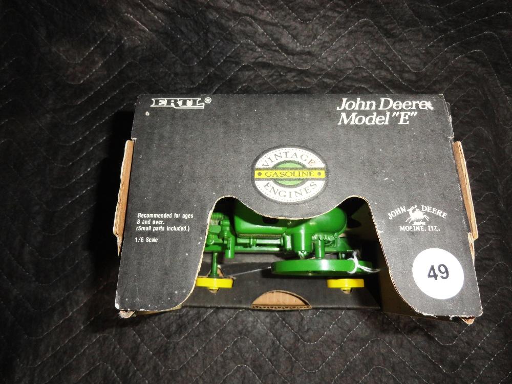 JD Model Engine 1-Cyl. On 4-Wheel Cart, NIB #4350