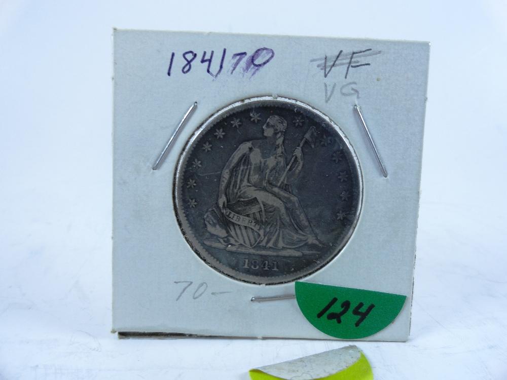 1841 Seated Half-Dollar, VG