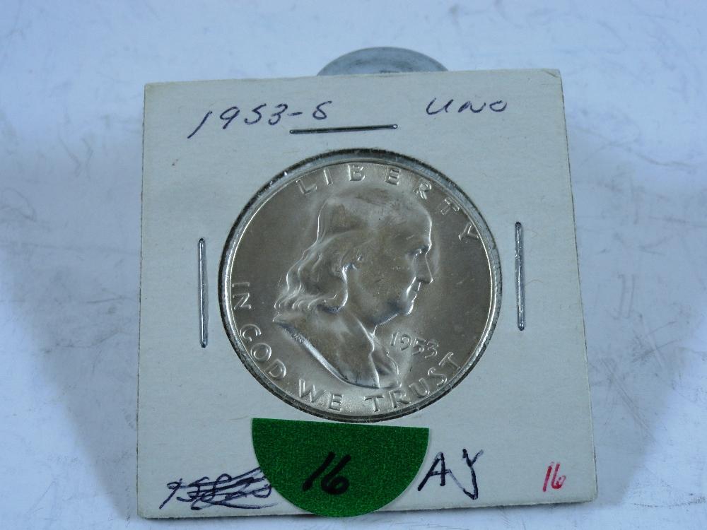 1953-S Franklin Half-Dollar, UNC