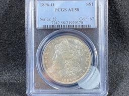 1896-O Morgan Dollar, AU58