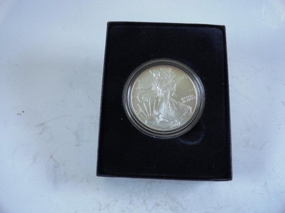 2007-W $1 American Silver Eagle, UNC
