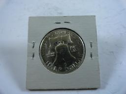 1954-S Franklin Half-Dollar, BU