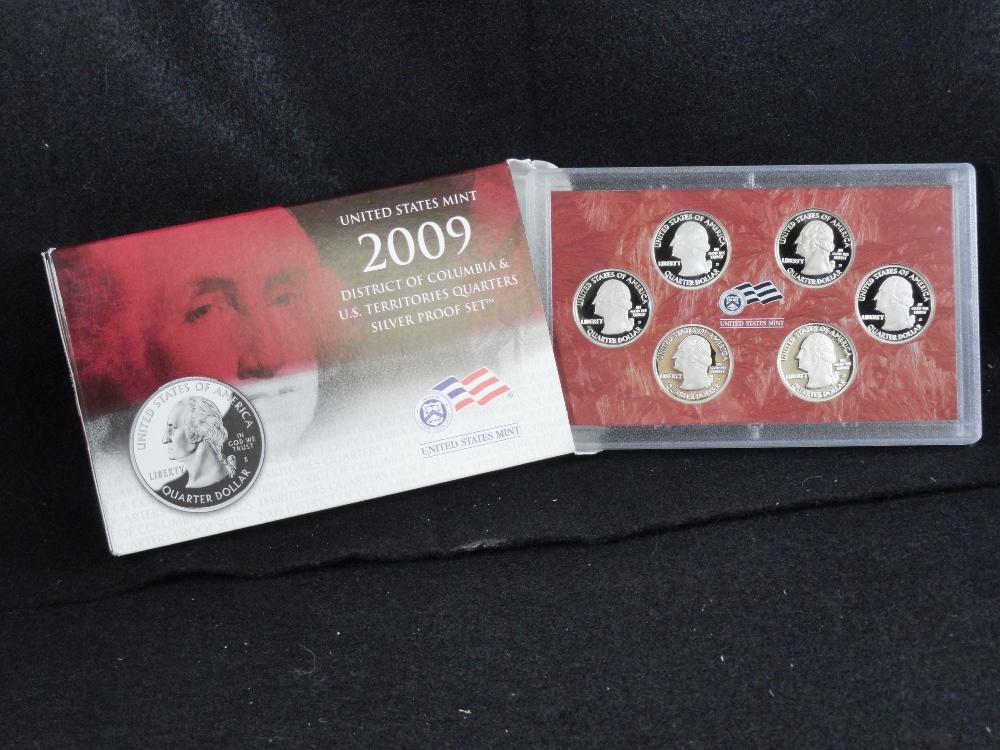 2009-S District of Columbia & US Territories Quarters, Silver Proof Set