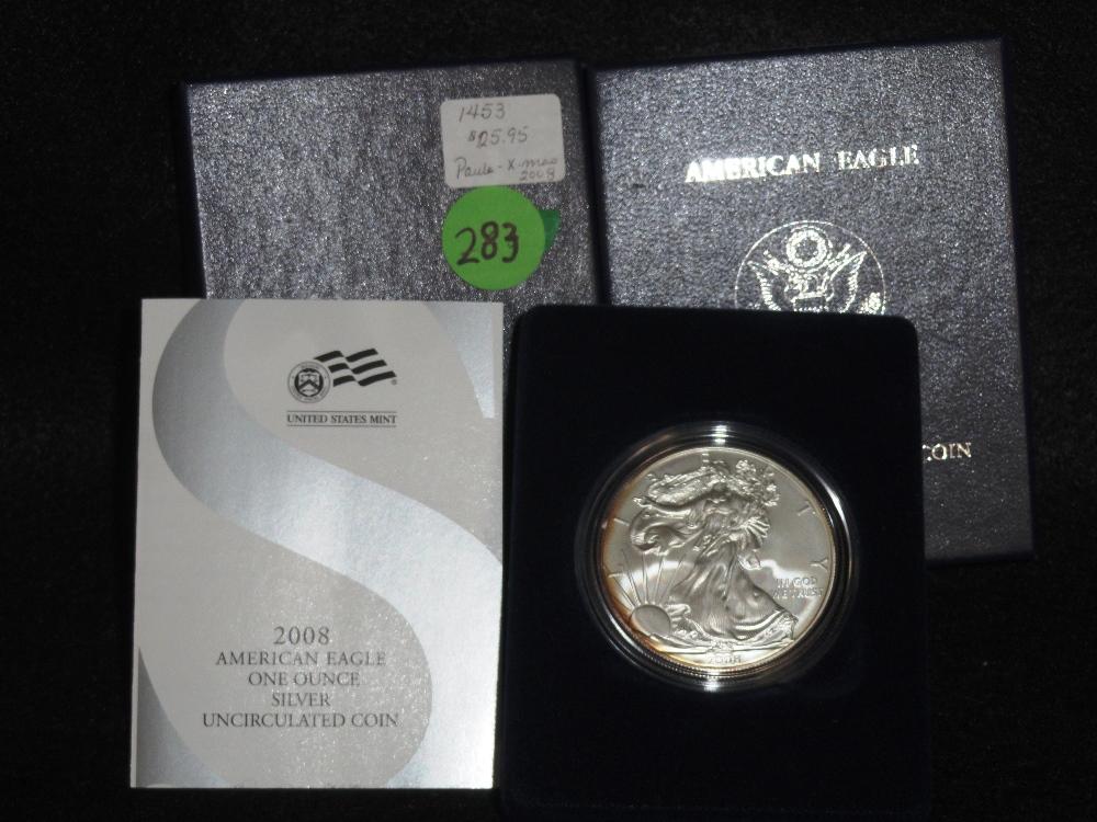 2008-W Amer. Silver Eagle Dollar, UNC