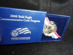 2008-P Bald Eagle Silver Dollar, Proof