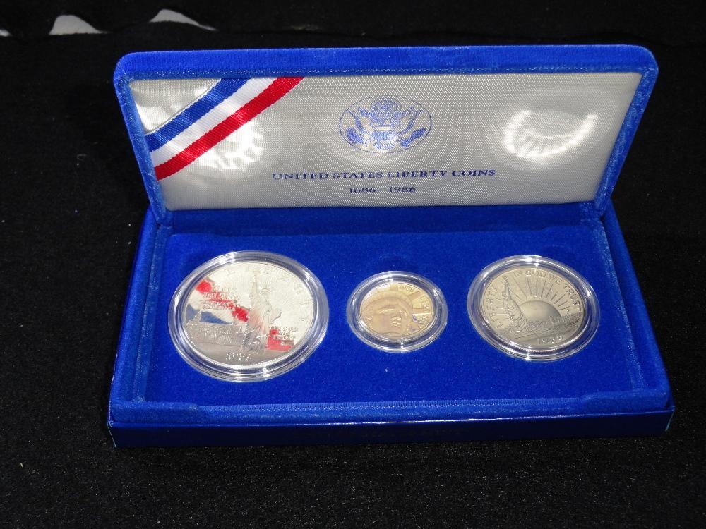 1986-W Liberty Coin Set, Proof