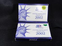 (2) 2002-S Proof Sets (x2)