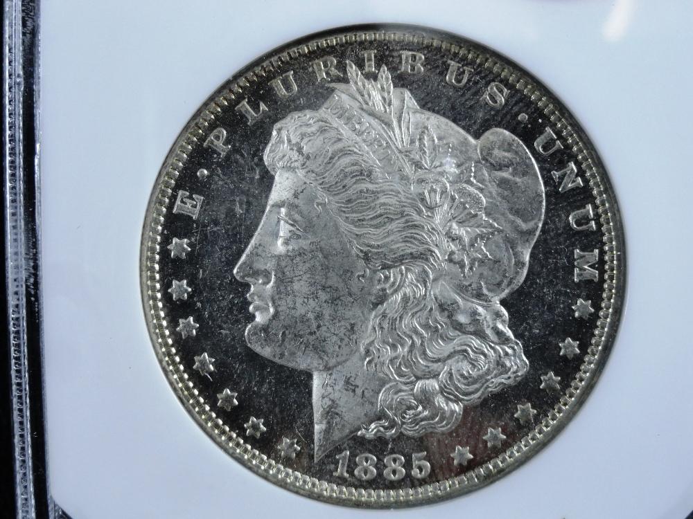 1885 Morgan Dollar, MS63