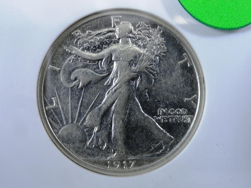 1917-D Liberty Half-Dollar, AU50