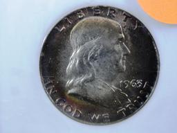 1963 Franklin Half-Dollar, MS64PQ