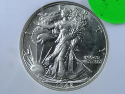 1942-S Walking Liberty Half-Dollar, MS63