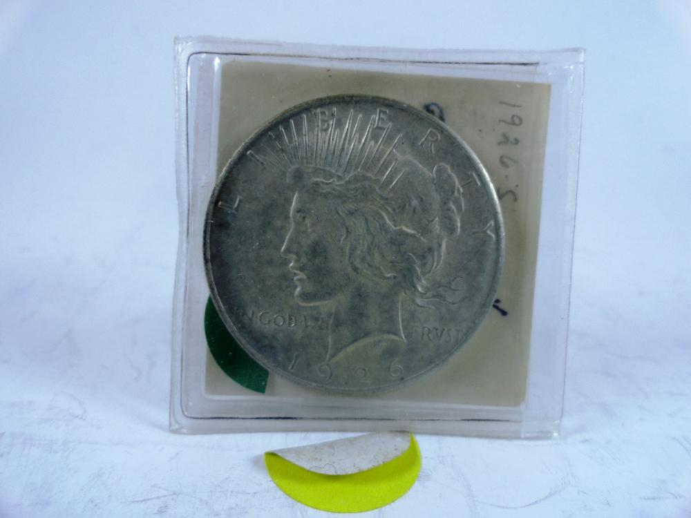 1926-D Peace Dollar, AU50