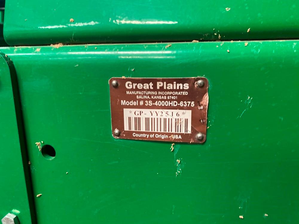 2012 Great Plains 3S-4000 HD (6375) Grain Drill, 7 1/2" Spacing w/Monitor