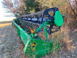 2005 JD 635F Hydra-Flex Header, *Parts Only*, Underbelly Brackets Broken, Fine Otherwise