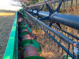 2005 JD 635F Hydra-Flex Header, *Parts Only*, Underbelly Brackets Broken, Fine Otherwise