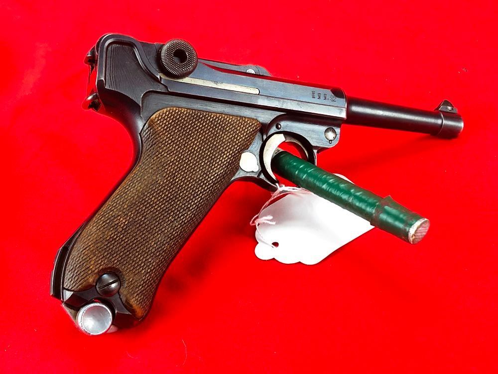 Luger 1917 DWM, 9mm w/Rig & Bring Back Papers, SN:2647 (Handgun)