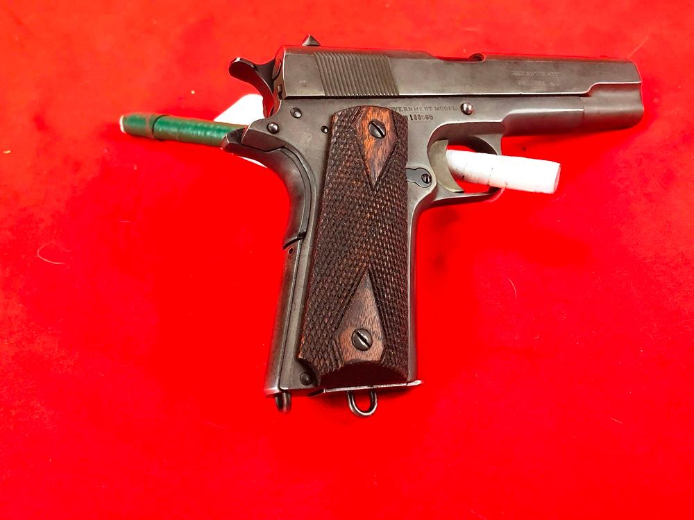 Colt British Gov't Model 1911, .455 Eley, SN:W100595 (Handgun)