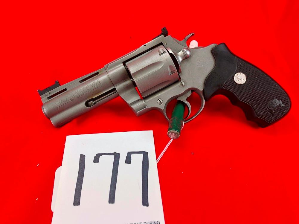 Colt Anaconda, 44 Mag., 4" Bbl., Satin Finish Target Sights w/Blue Colt Box,  SN:MM71269 (Handgun)