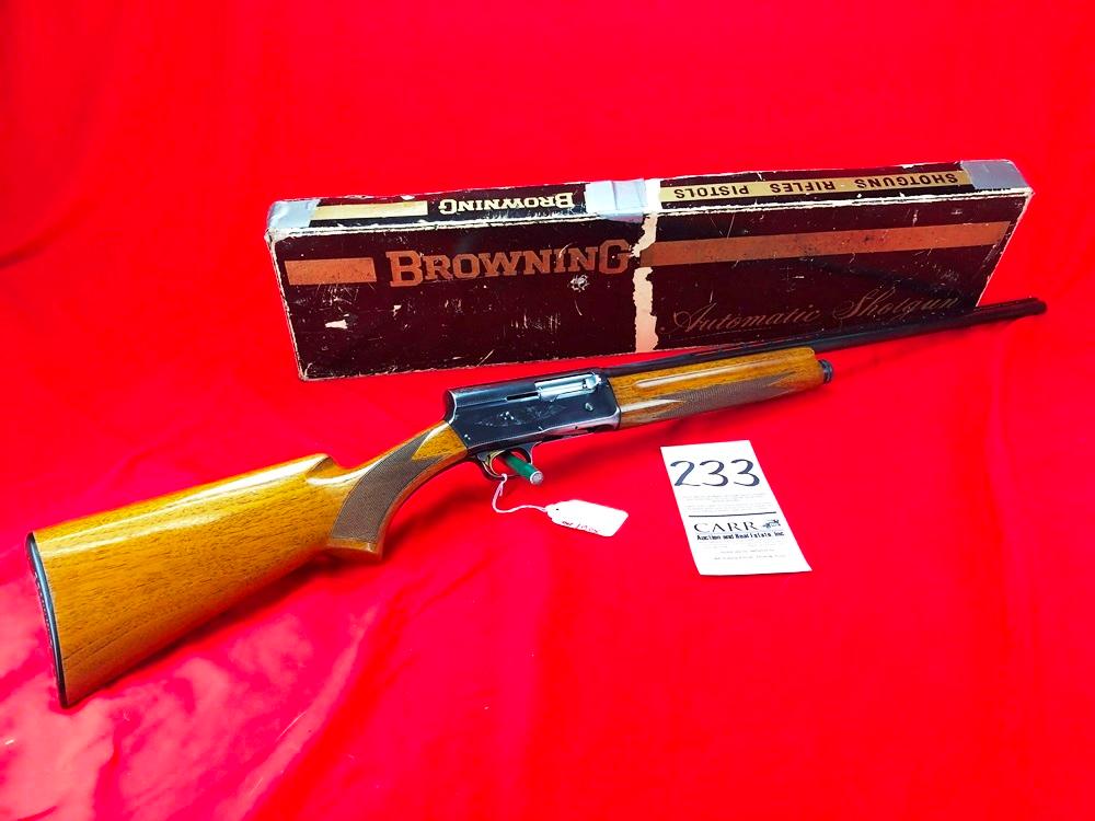 Browning Belgium A-5, 20-Ga., 1969 Light 20, 27" Bbl., Choke Tubes, SN:69246029 w/Box