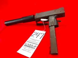 Ingram M10A1, 9mm, SN:S0037310, Open Bolt (Handgun)