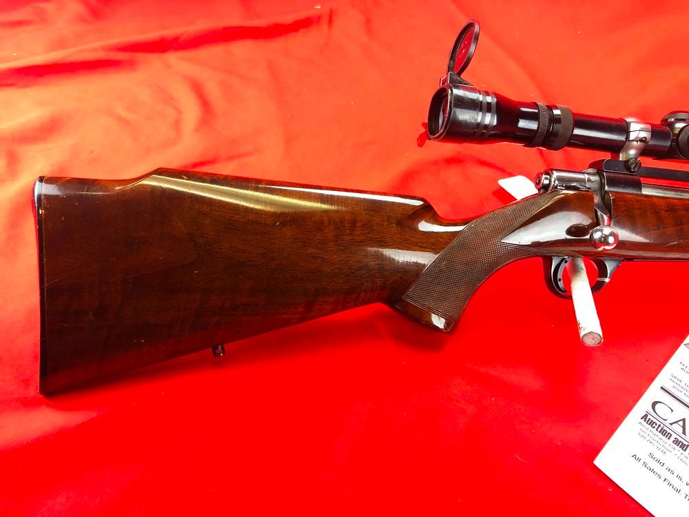 Browning BBR .22-.250 Cal. w/G.E. Durham Stainless Steel Bbl. & Redfield 3x-9x Scope, SN:9974Z8