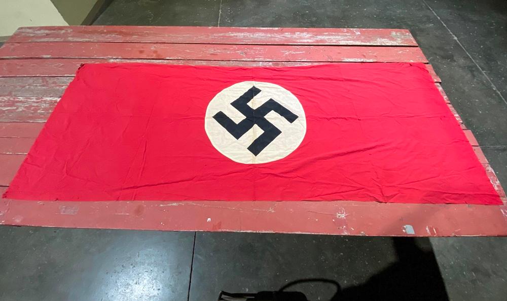 German Nazi Swastika Banner, 10 1/2' x 50" (Exempt)