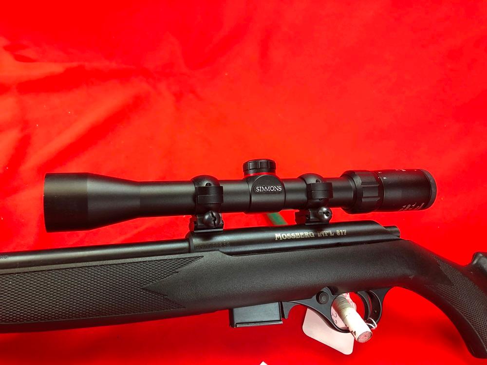 Mossberg Int'l M.817, DU, .17HMR w/Simmons Scope, SN:HGK017514