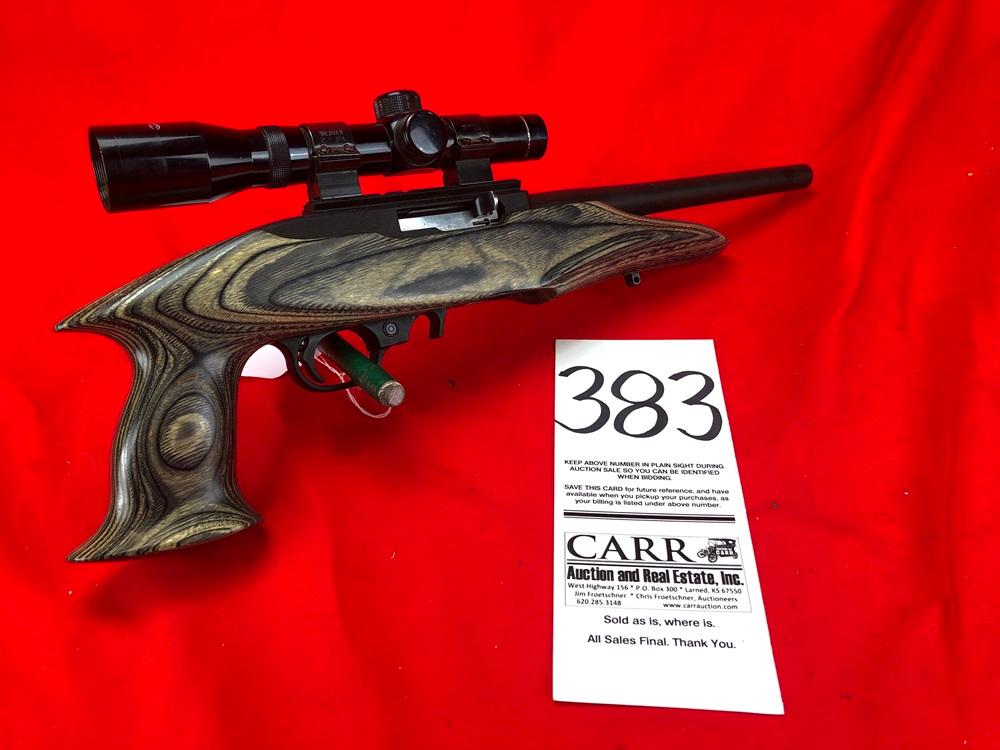 Ruger 22 Charger, 22LR, 9" Bbl. w/Tasco 2x20 Scope, SN:490-23681 (Handgun)