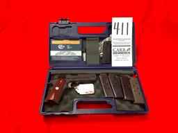 Colt M.1991 A1 Commander Model, 45-Auto w/(5) Mags, Extra Grips, Paddle Holster, SN:CJ16064 w/Box (H