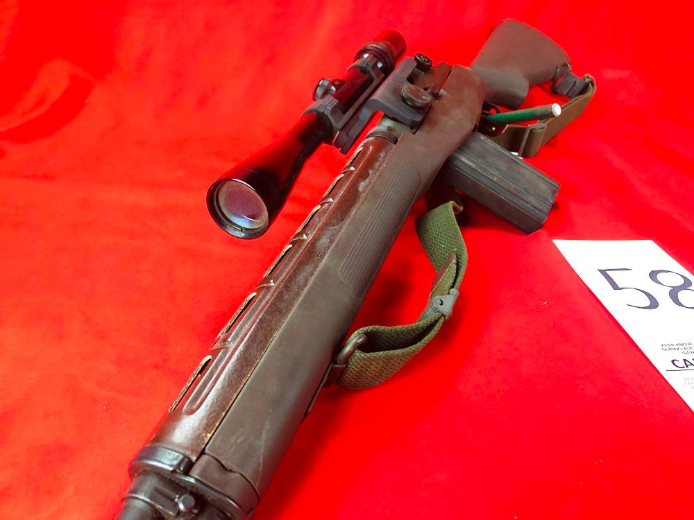 Springfield Armory M1A Garand, 7.62mm w/Realist Auto Range 6x Scope, SN:000851