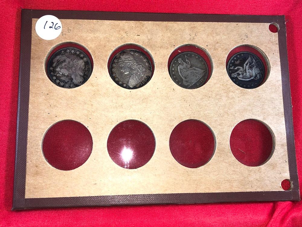 National Coin Album w/(4) Half Dollars