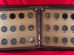 National Coin Album w/(35) Buffalo Nickels, 1913-1934 (x1)