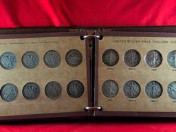 National Coin Album w/(58) Walking Liberty Halves (x58)