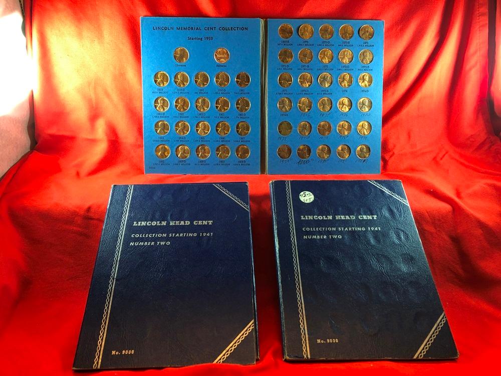 (3) Lincoln Cent Books, 1941-1980 (x1)