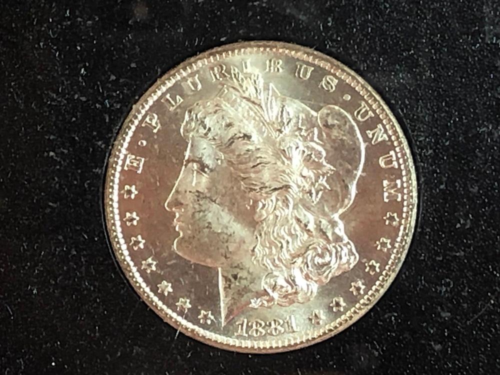 1881-CC Unc. Silver Dollar (x1)