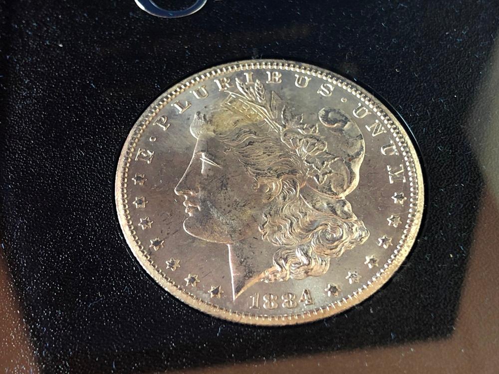 1884-CC Unc. Silver Dollar (x1)