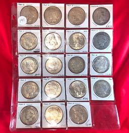 (19) Morgan & Peace Dollars (x19)